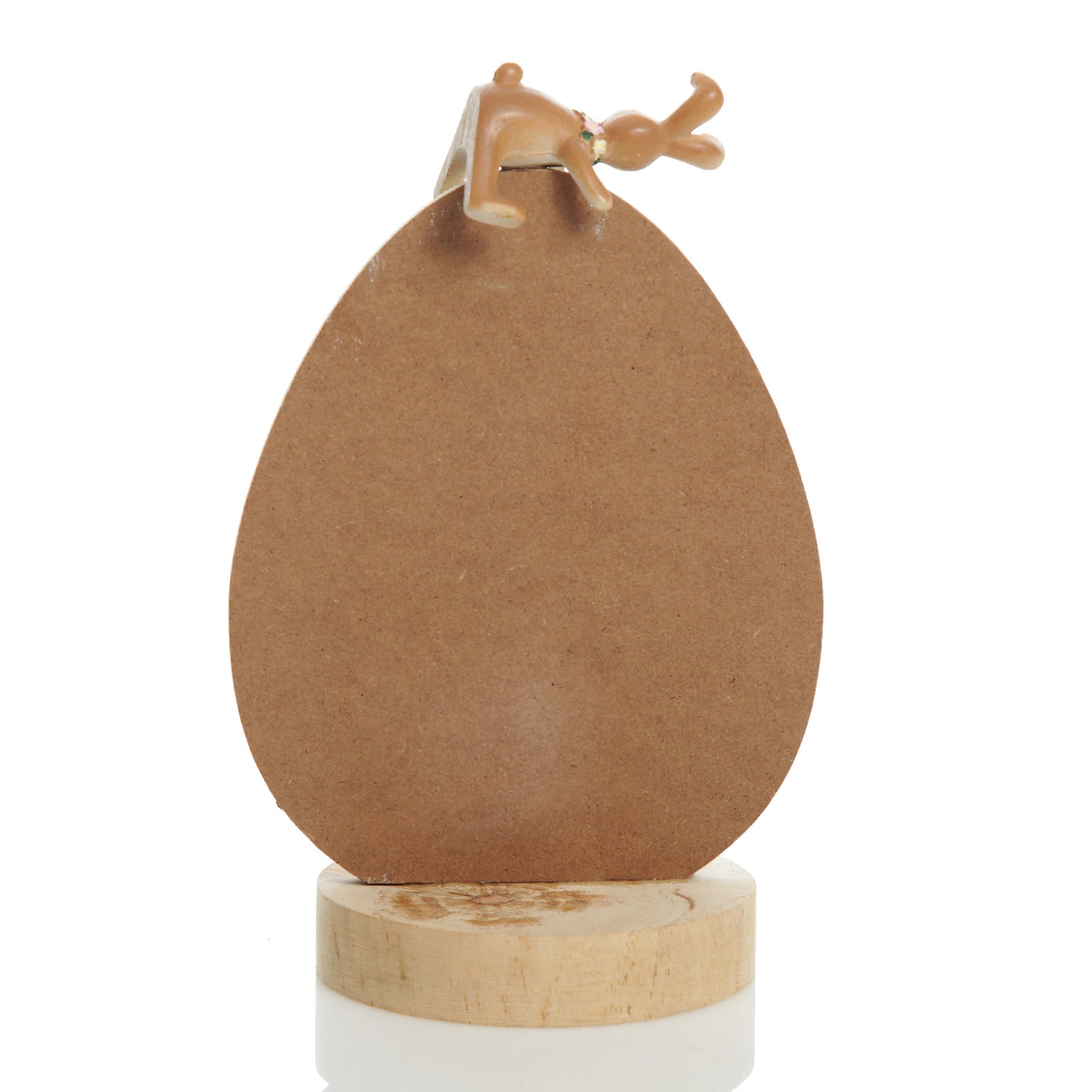 Olive Easter Egg Ornament with Bunny Figurine