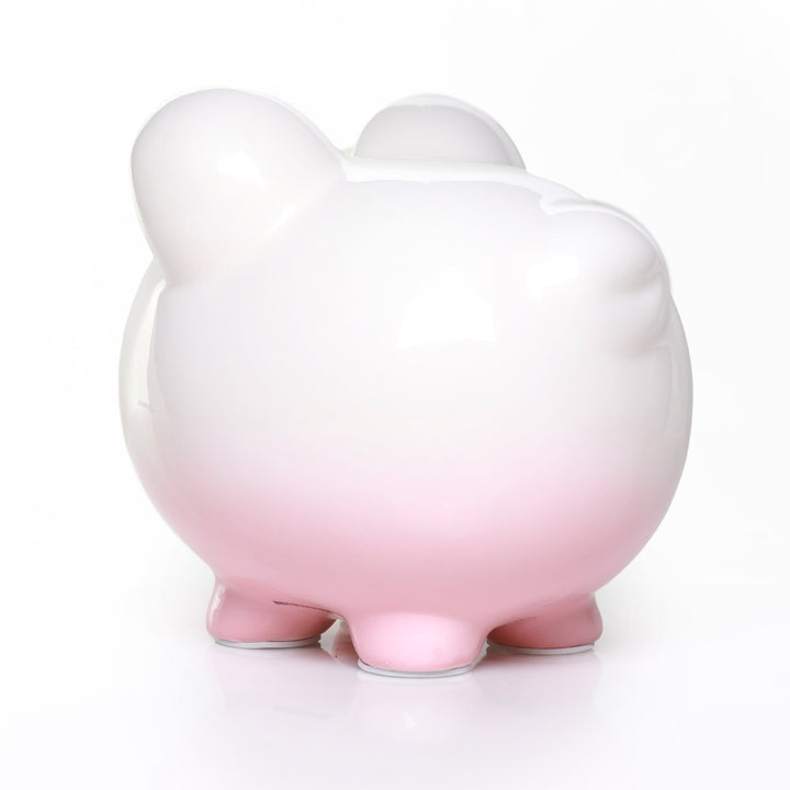 Personalised Pink Ombre Piggy Bank