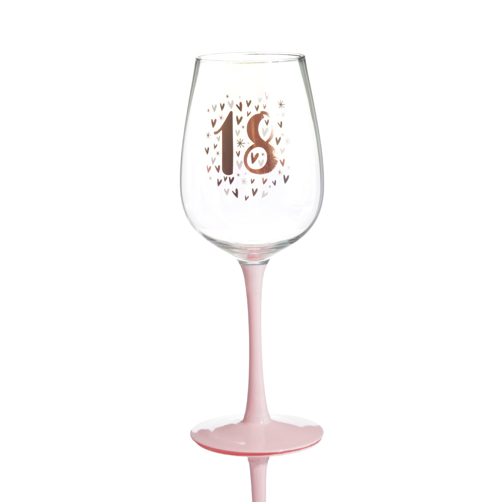 Personalised Pastel Iridescent 18th Birthday Wine Glass