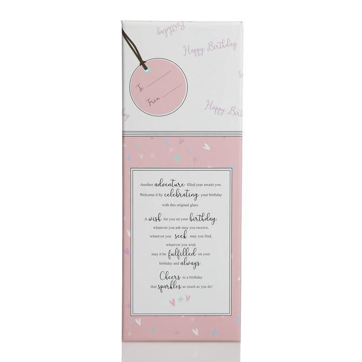 Personalised Pastel Iridescent 30th Champagne Flute Glass