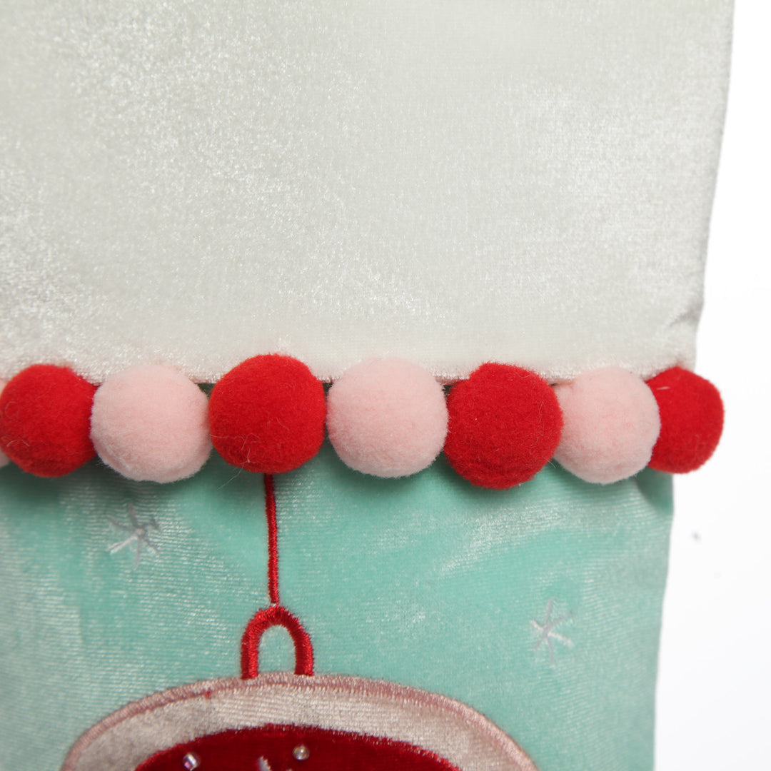 Personalised Peppermint Bauble Christmas Stocking