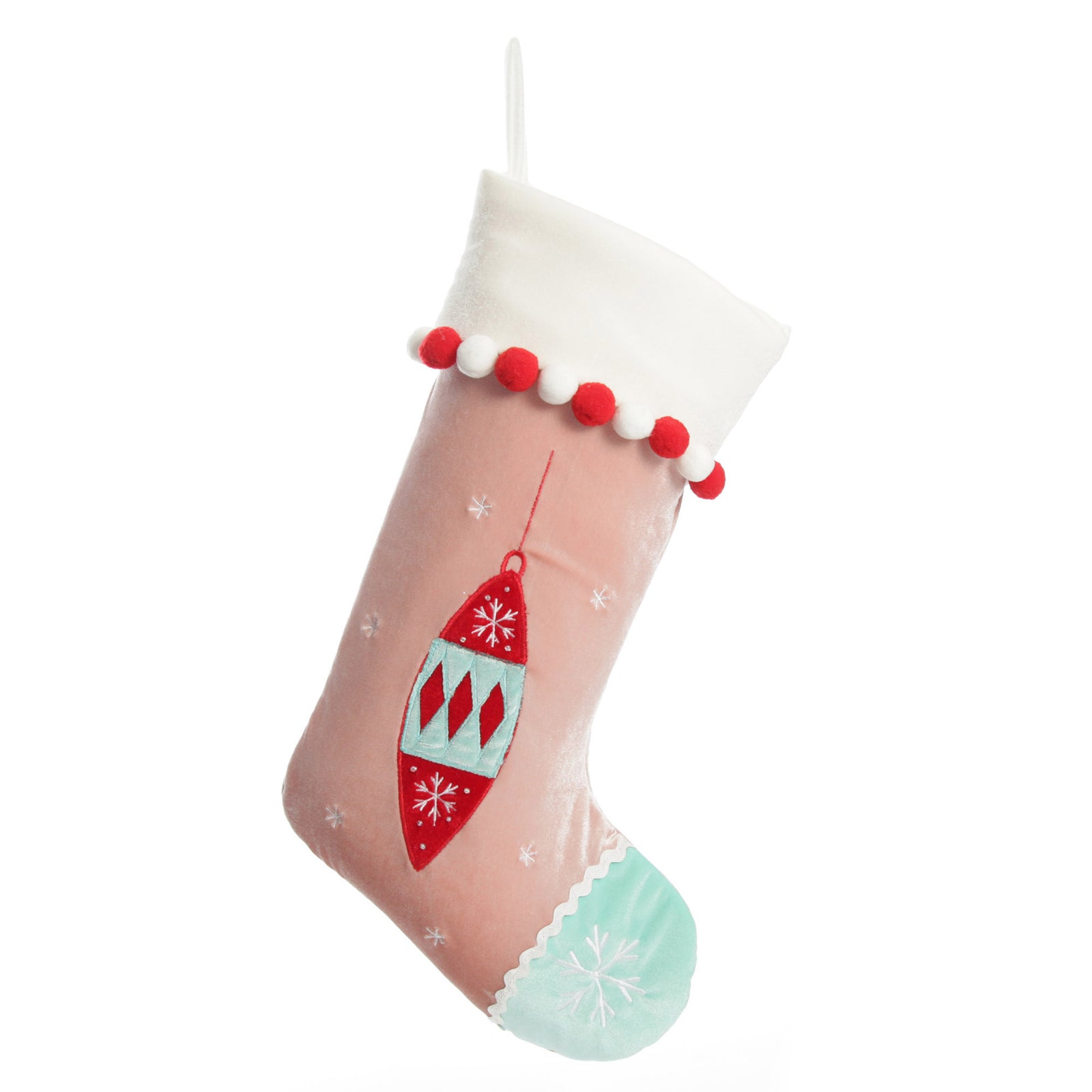Personalised Bottle Green Velvet Christmas Stocking