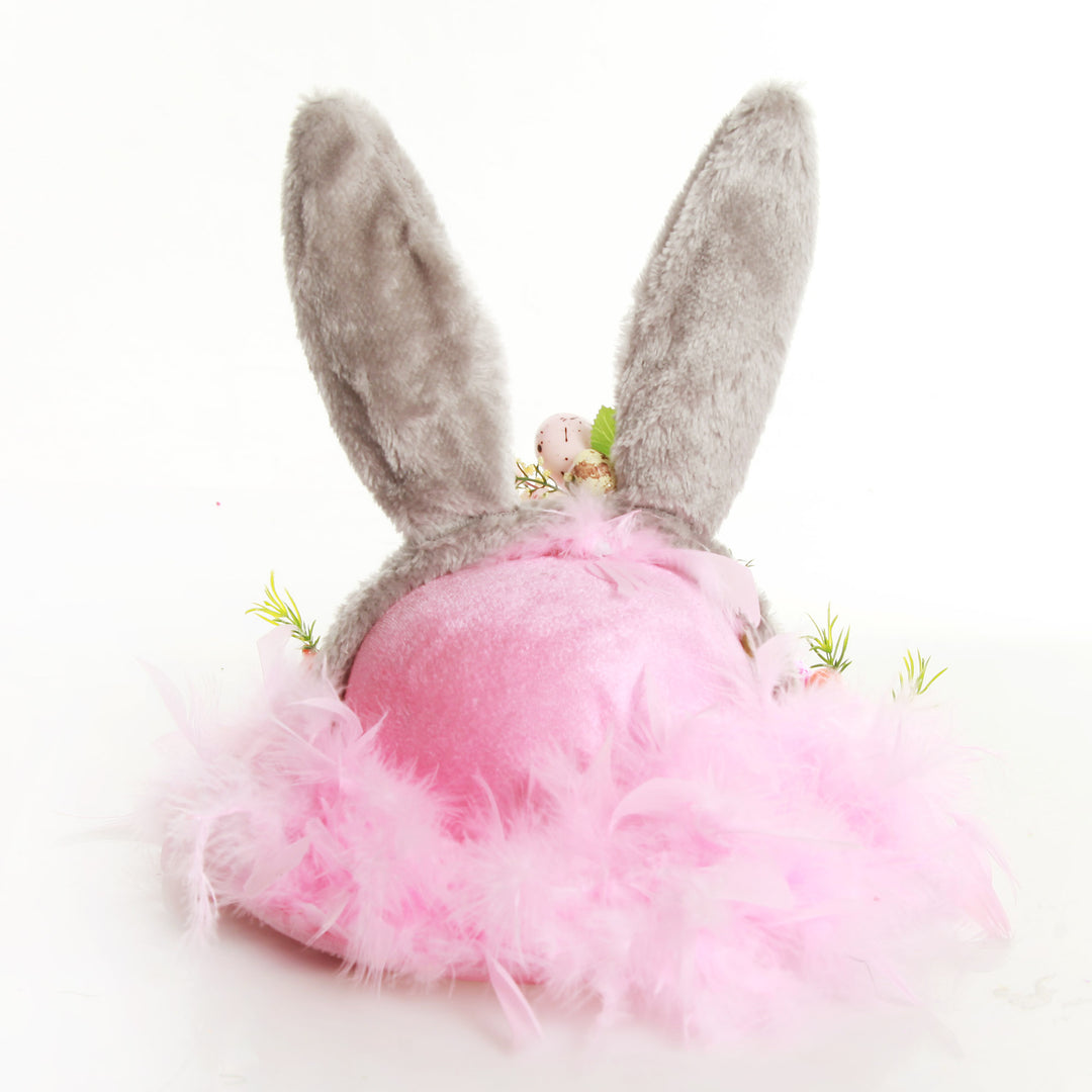 Personalised Pink and Grey Easter Hat