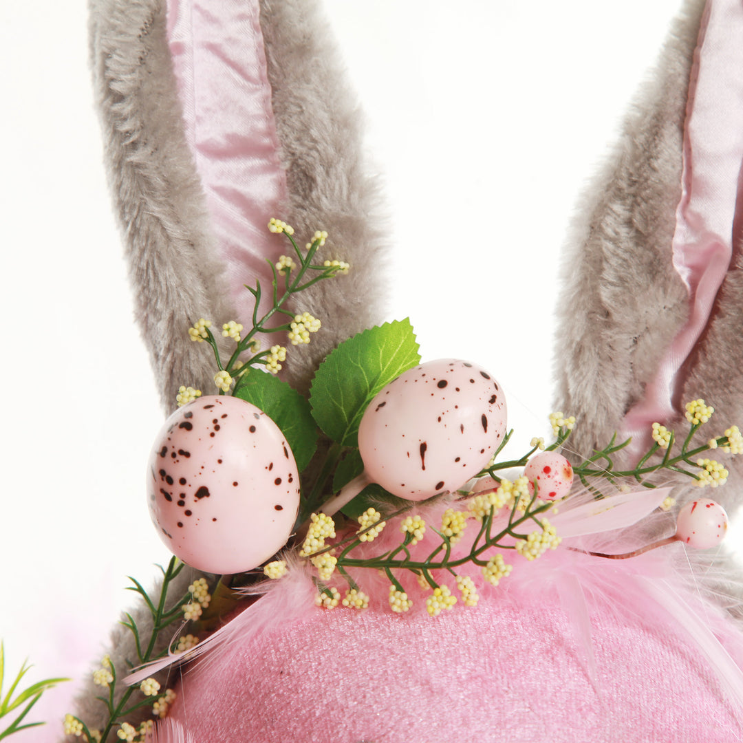 Personalised Pink and Grey Easter Hat