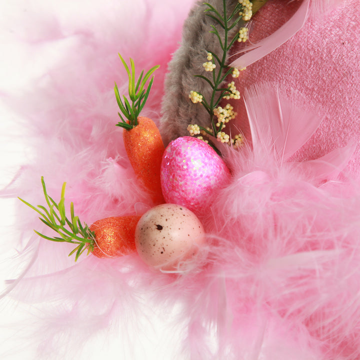 Personalised Pink and Grey Easter Hat