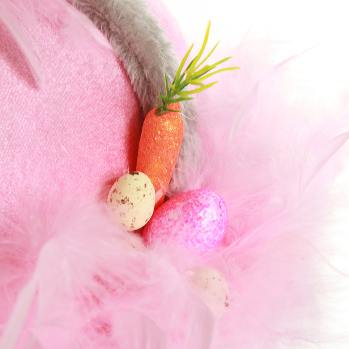 Personalised Pink and Grey Easter Hat