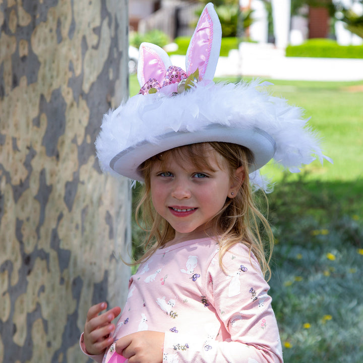 Personalised Pink Bow Easter Hat