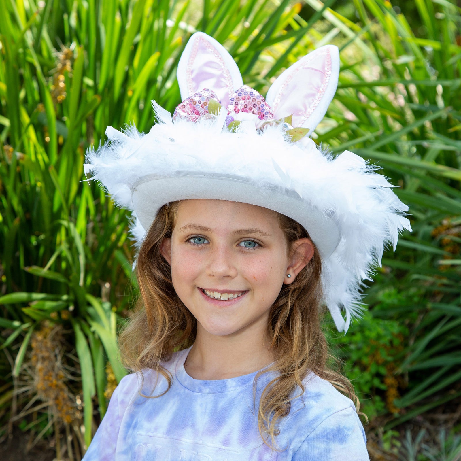 Personalised Pink Bow Easter Hat