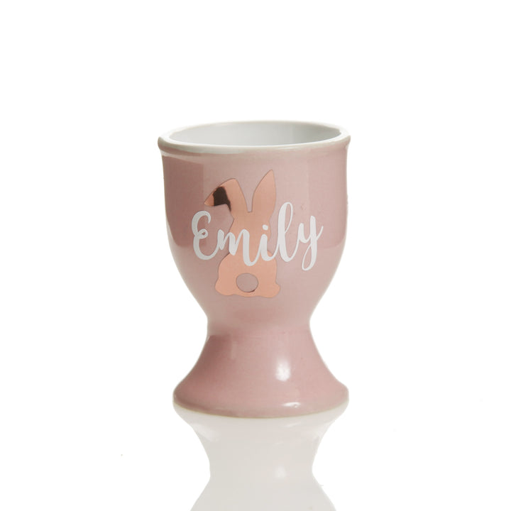 Personalised Pink Ceramic Easter Egg Cup