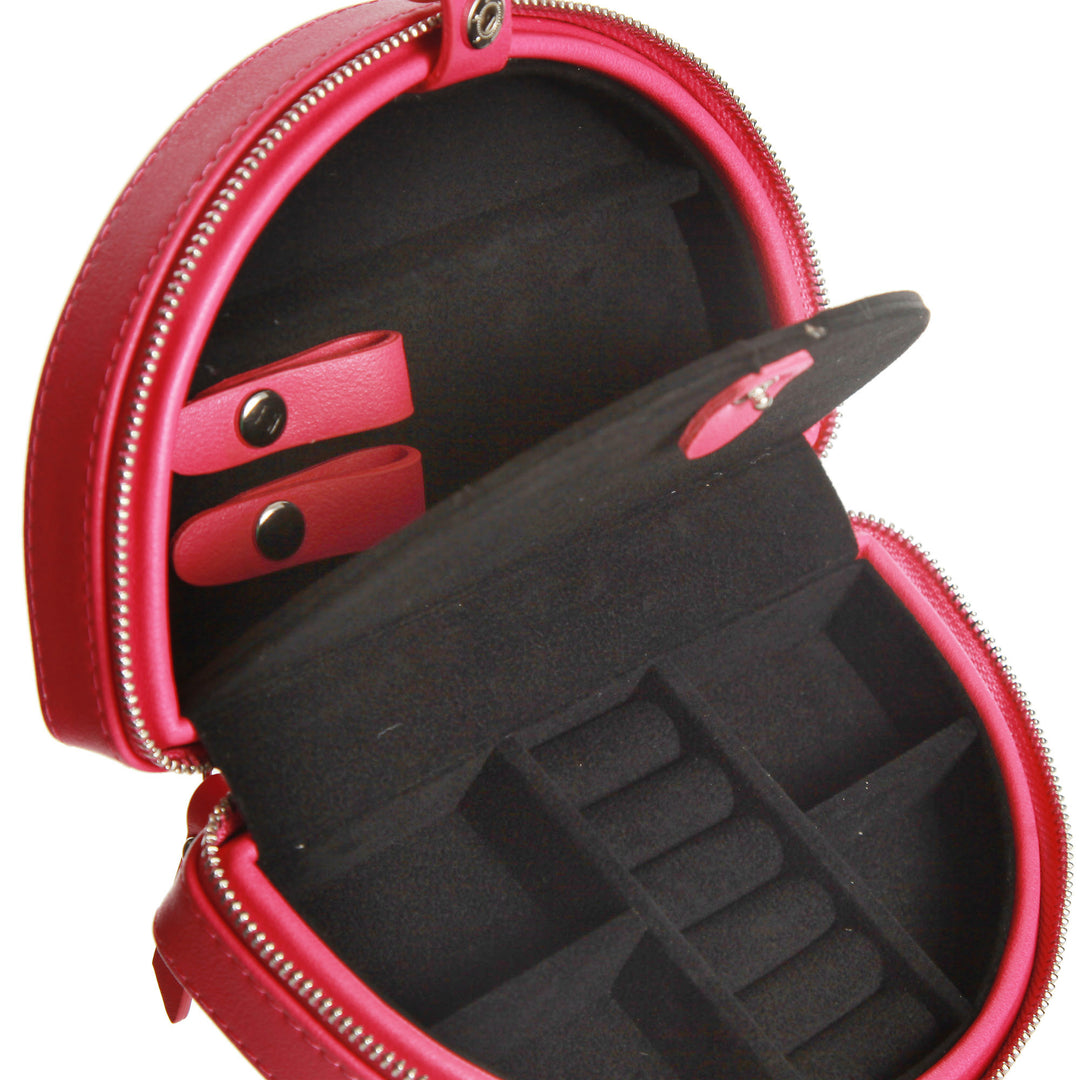 Personalised Pink Curved Travel Jewellery Case