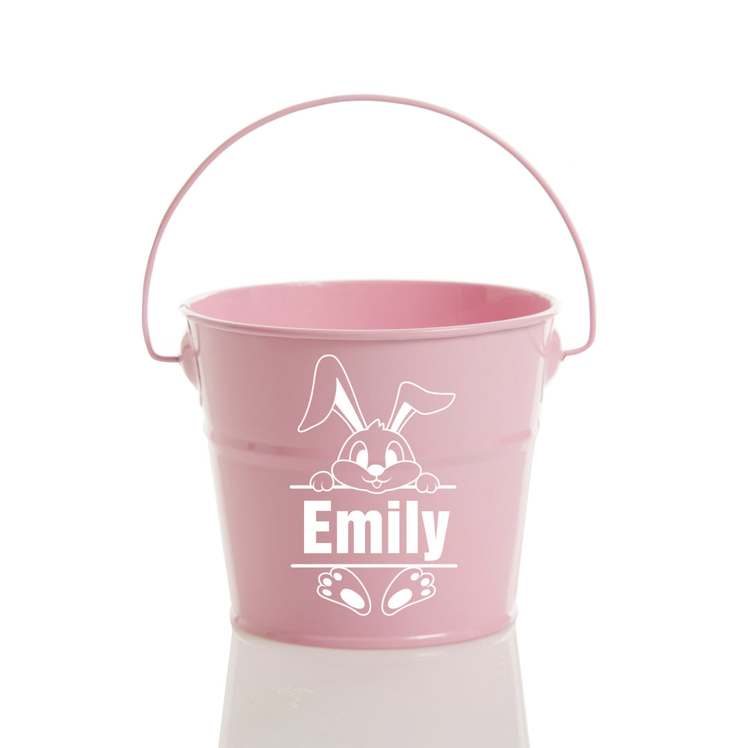 Personalised Easter Bucket - Peeking Bunny