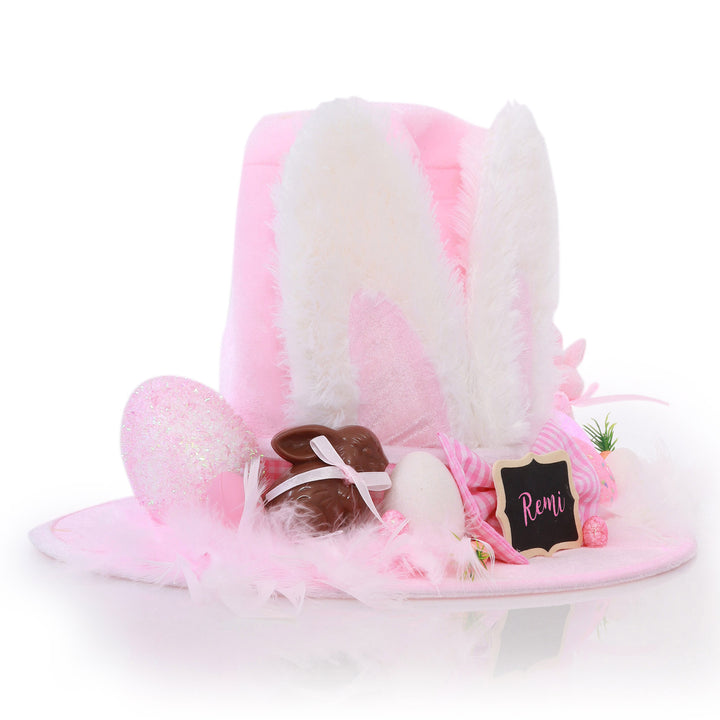 Personalised Baby Pink Easter Bunny Ears Hat