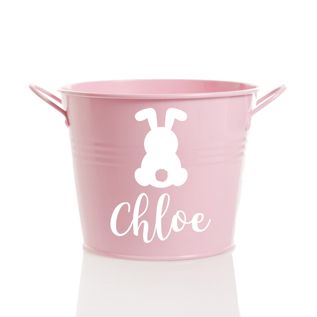 Personalised Easter Hamper Bucket - Bunny Tail
