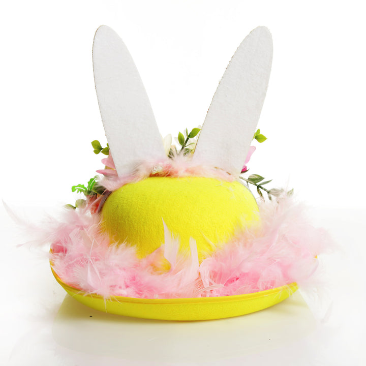 Personalised Pink Feather Sparkle Easter Hat
