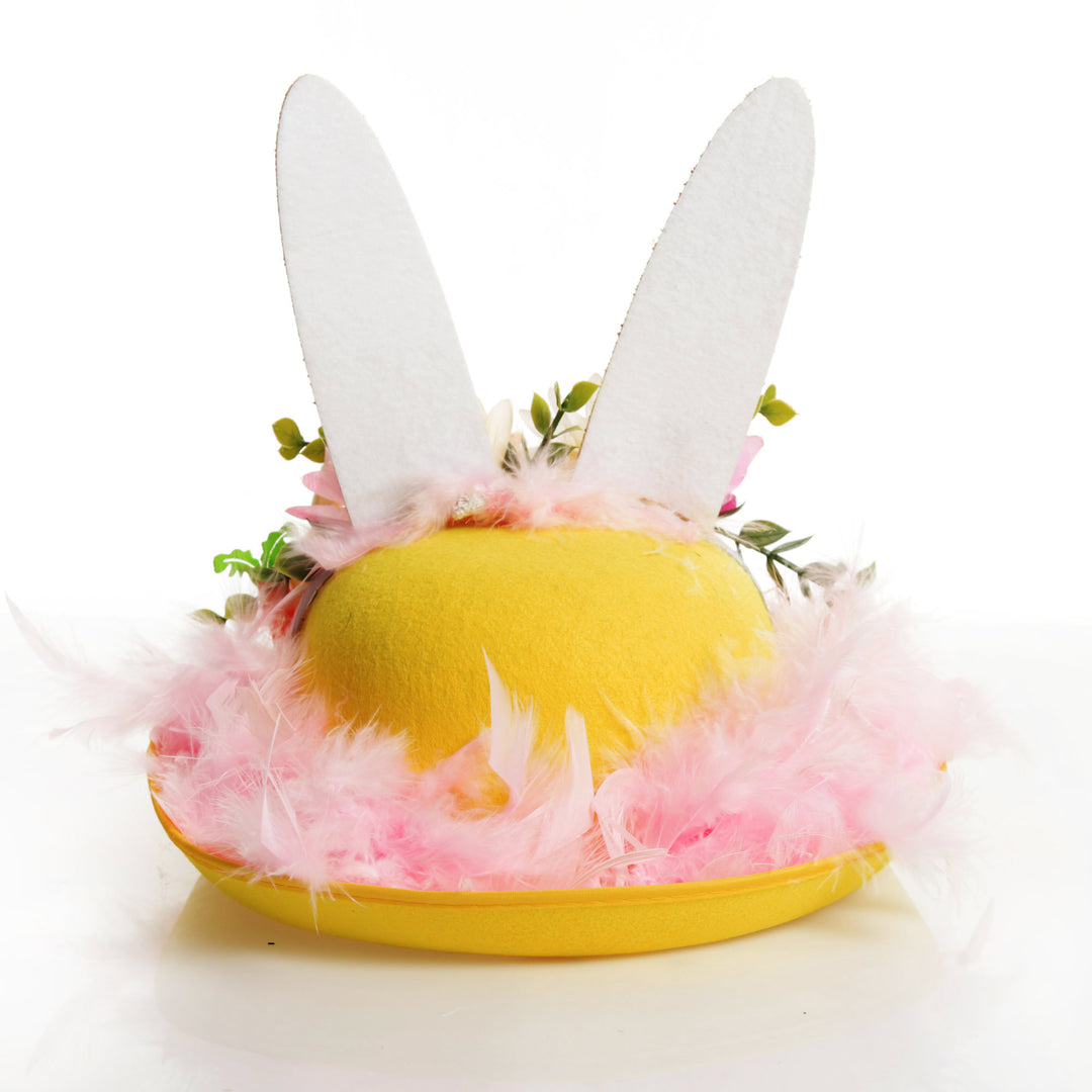 Personalised Pink Feather Sparkle Easter Hat