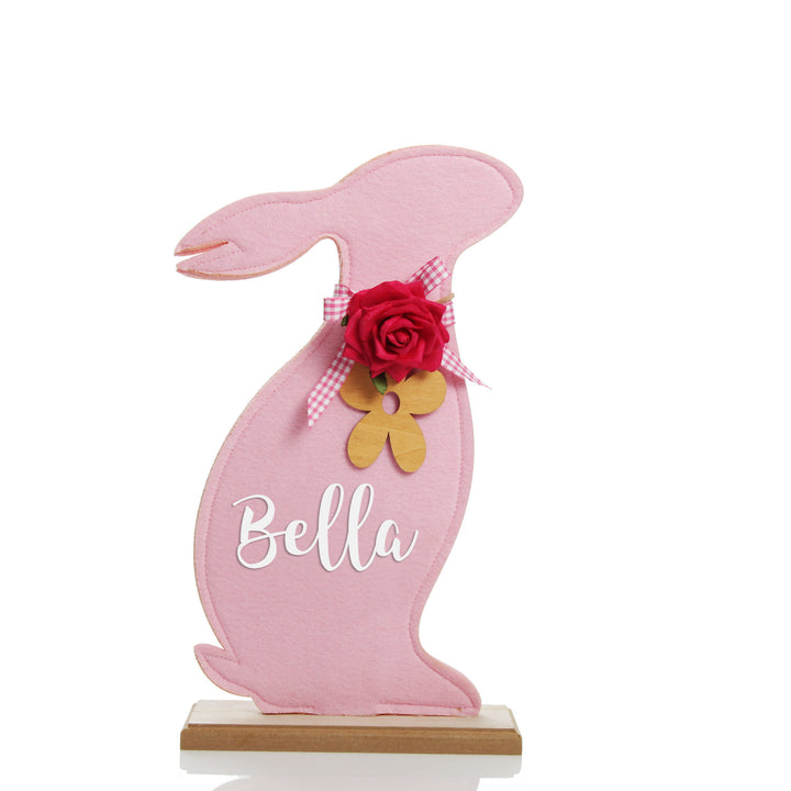 Pink Felt Bunny Ornament