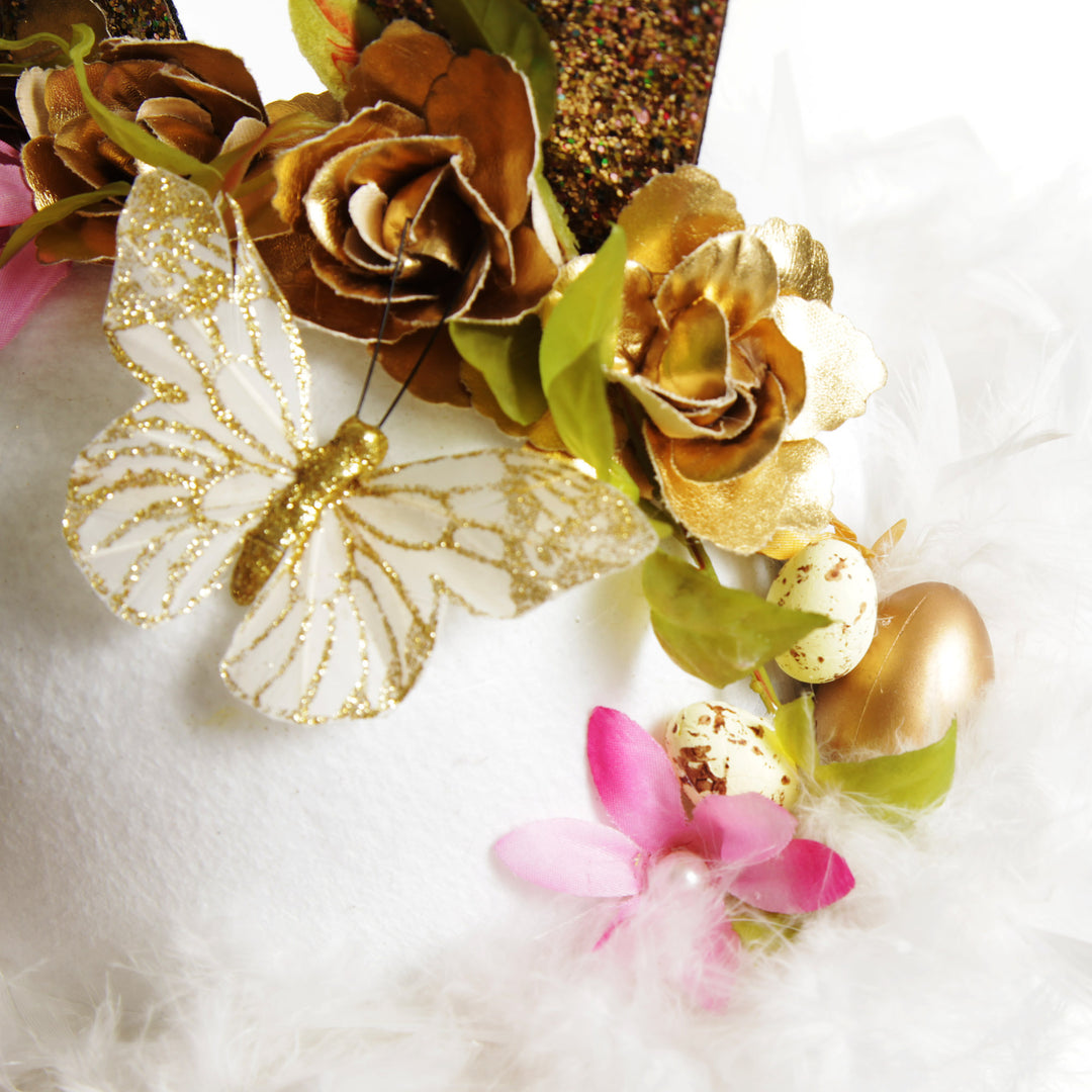 Personalised Floral Butterfly Easter Hat