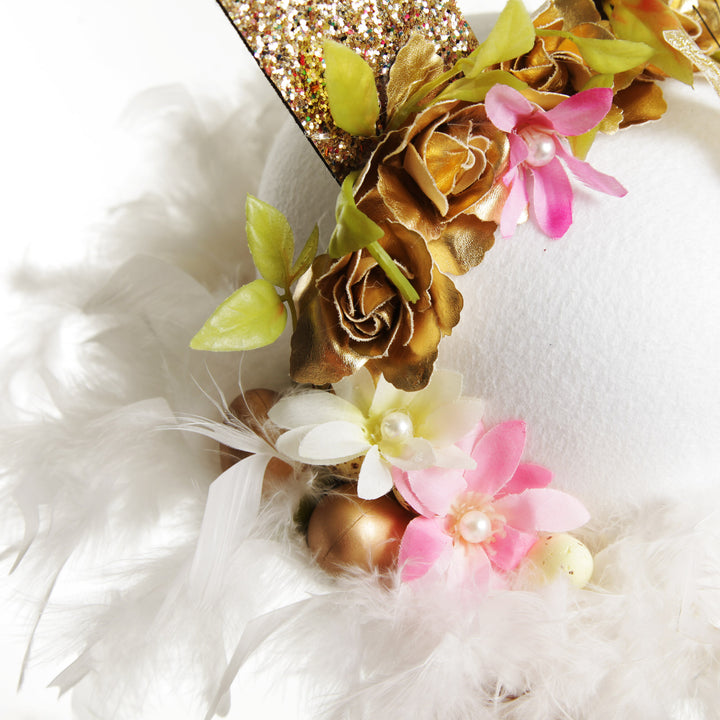 Personalised Floral Butterfly Easter Hat