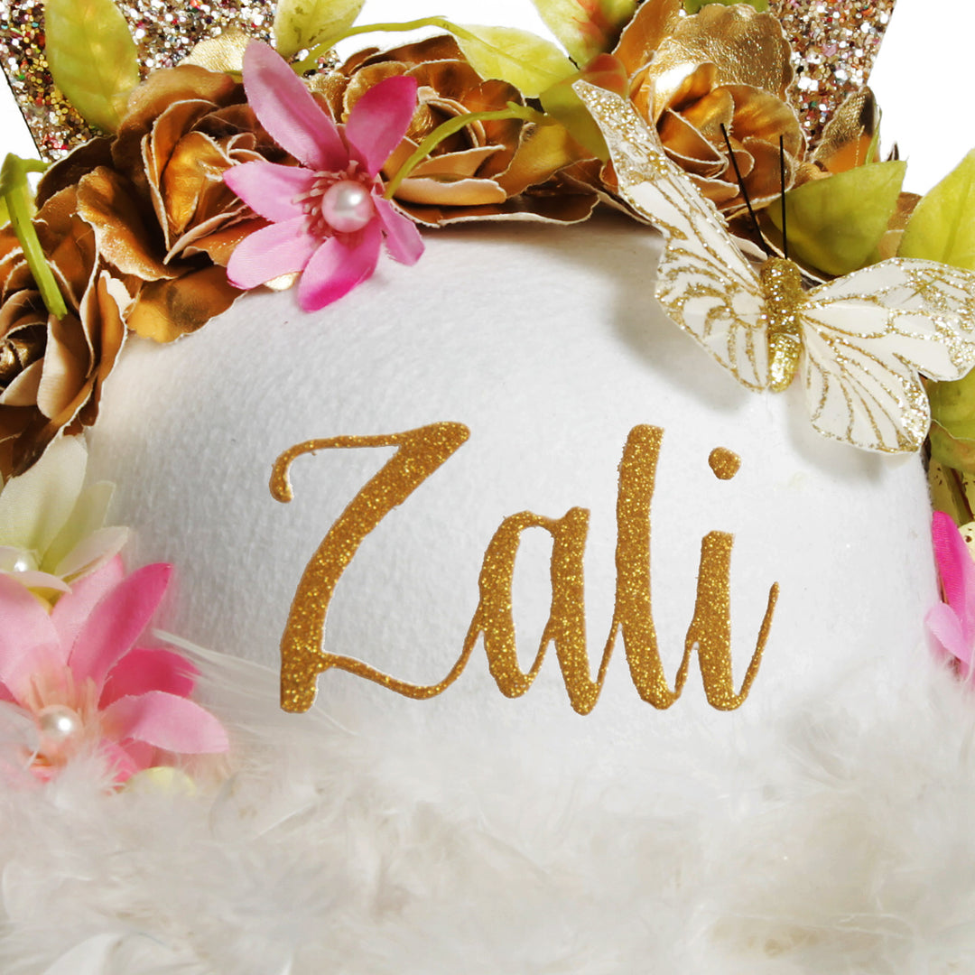 Personalised Floral Butterfly Easter Hat