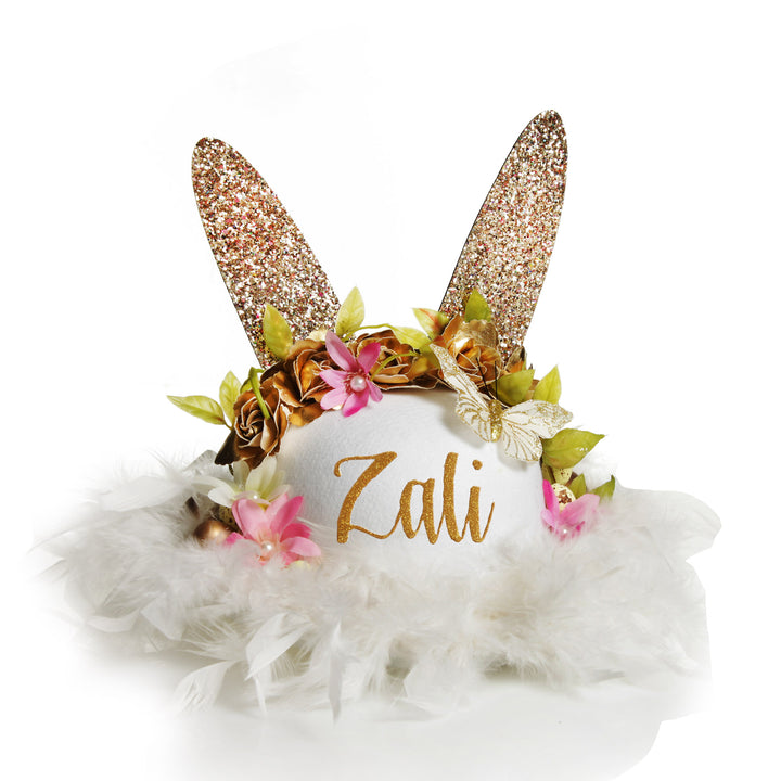 Personalised Floral Butterfly Easter Hat