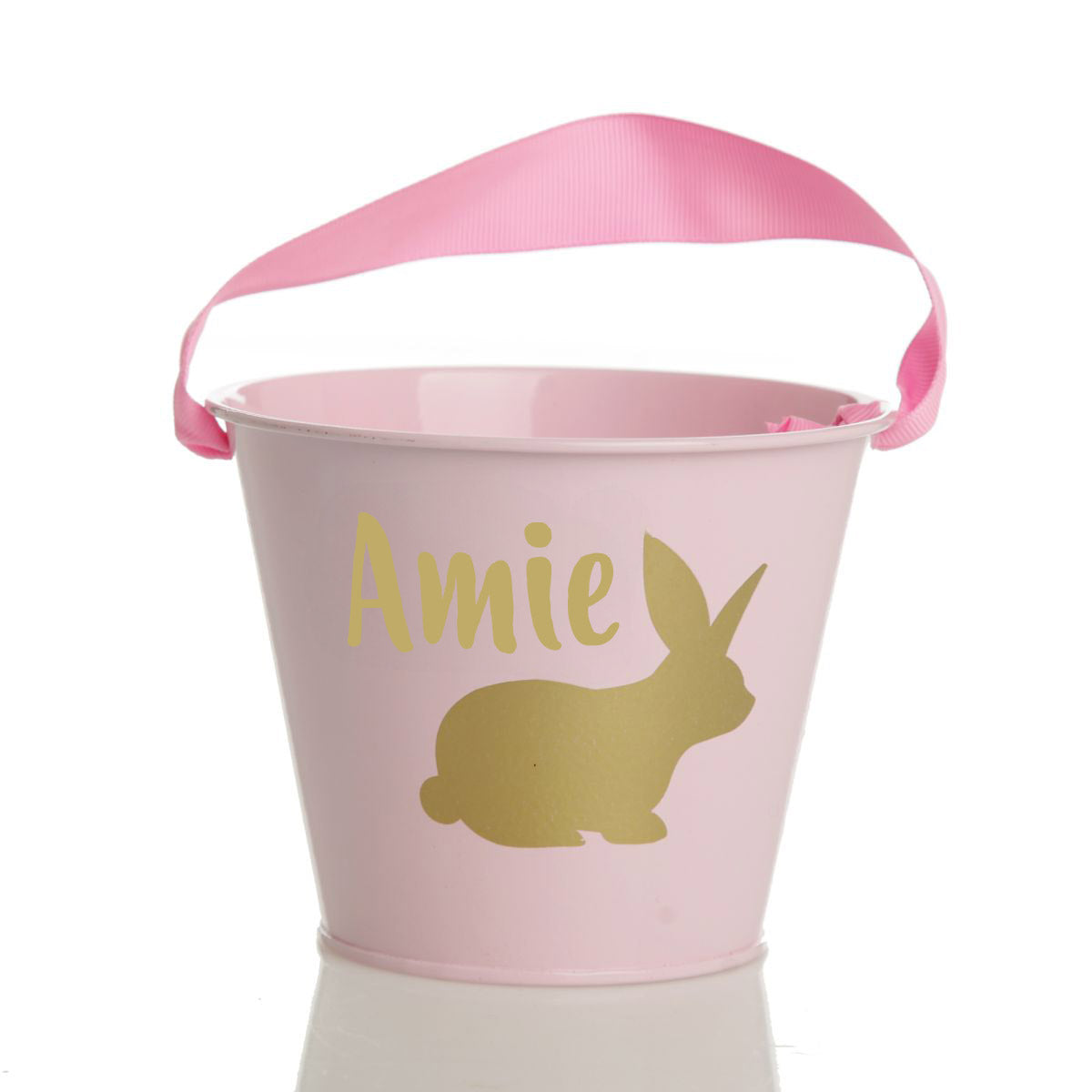 Personalised Pink Easter Bucket