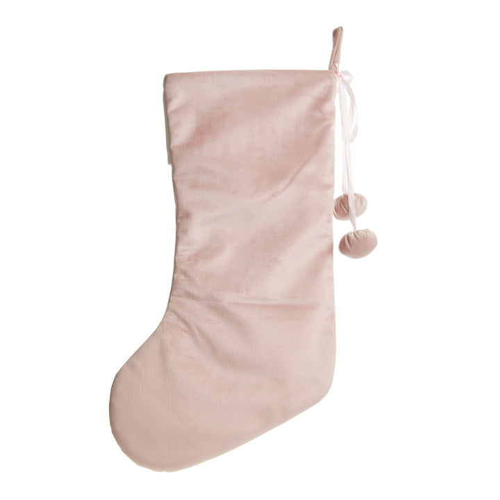 Personalised Pink Velvet Christmas Stocking