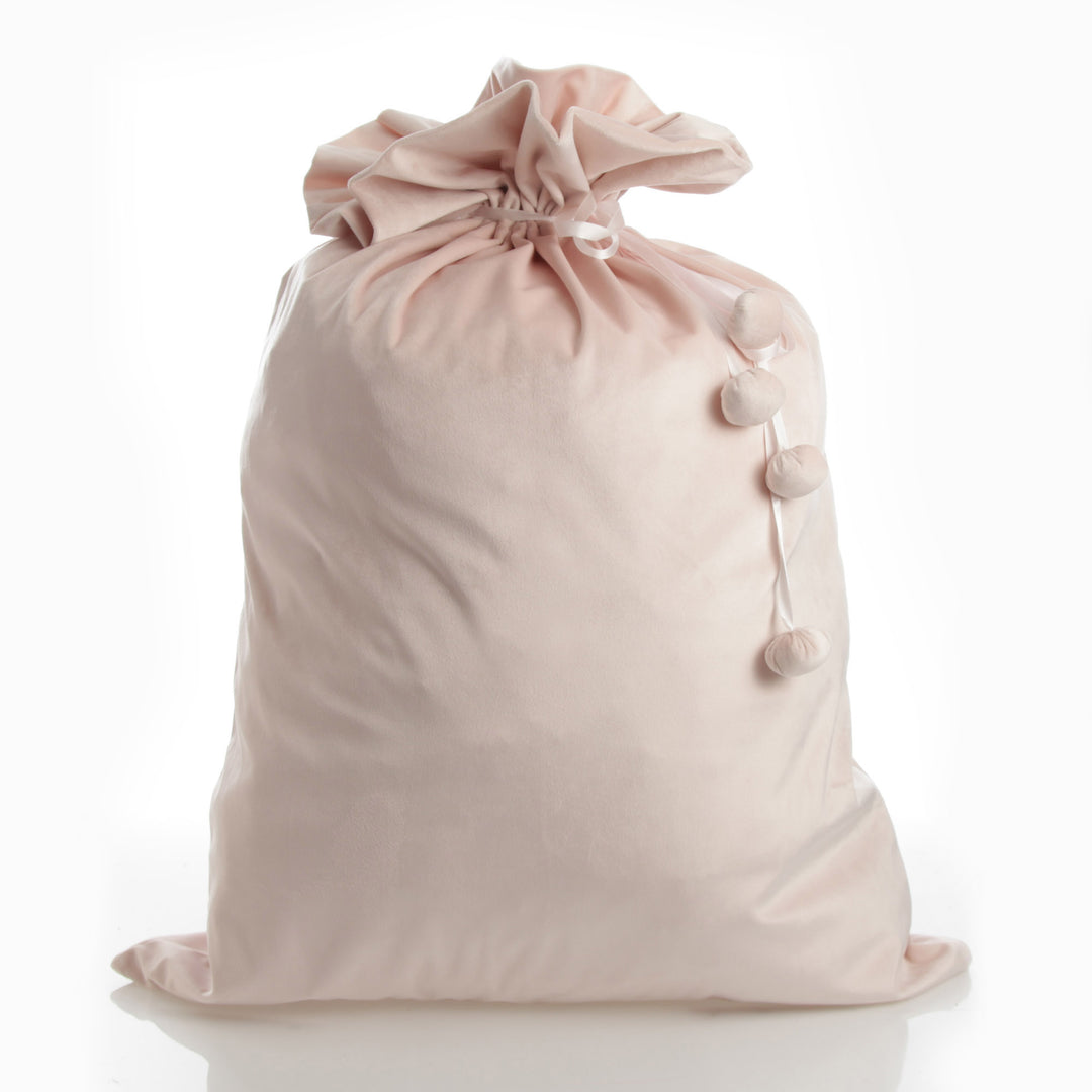Personalised Pink Velvet Santa Sack