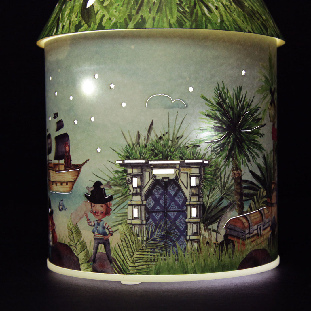 Personalised Playful Pirate House Night Light Detail