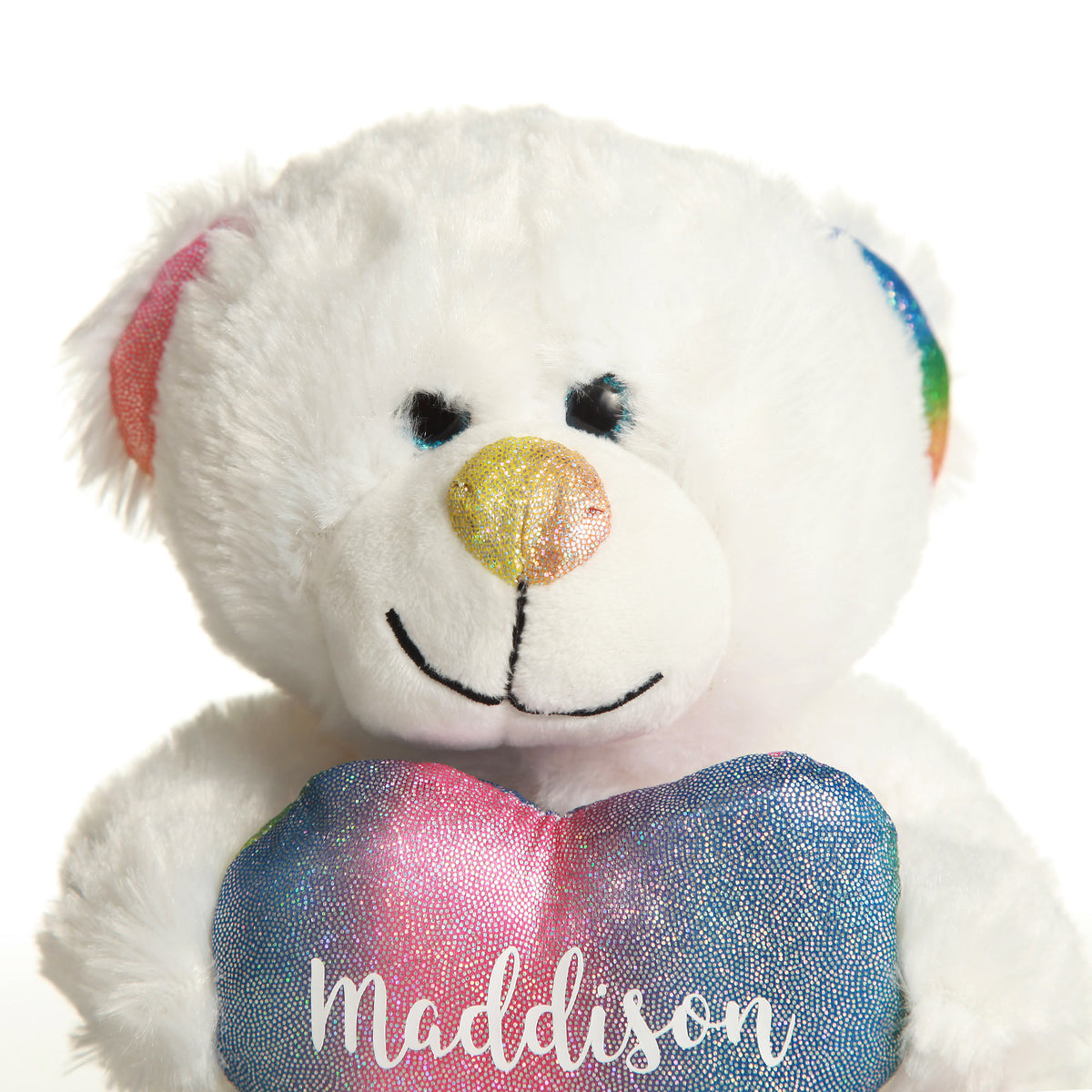 Personalised Rainbow Teddy Bear