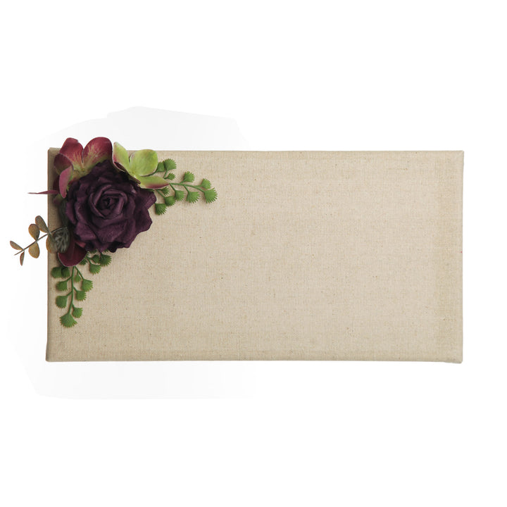Blank Natural Burlap Canvas Plaque
