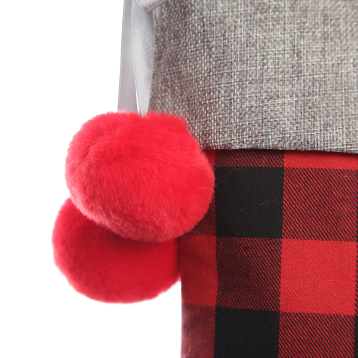 Red and Black Buffalo Check Christmas Stocking Bundle