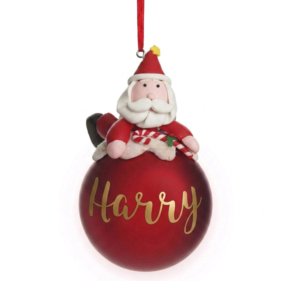 Red Santa Christmas Character Bauble