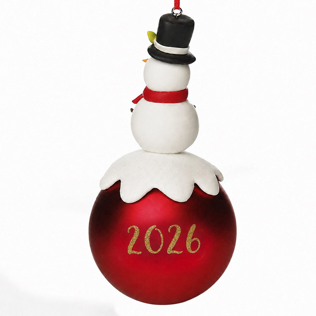 Red Snowman Christmas Character Bauble