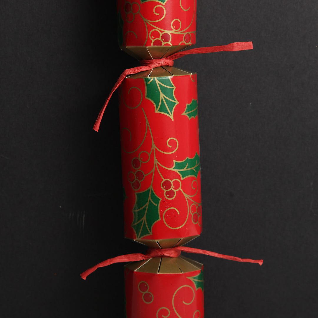 Personalised Red Swirling Holly Bon Bon - Single