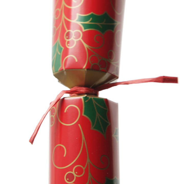 Personalised Red Swirling Holly Bon Bon - Single