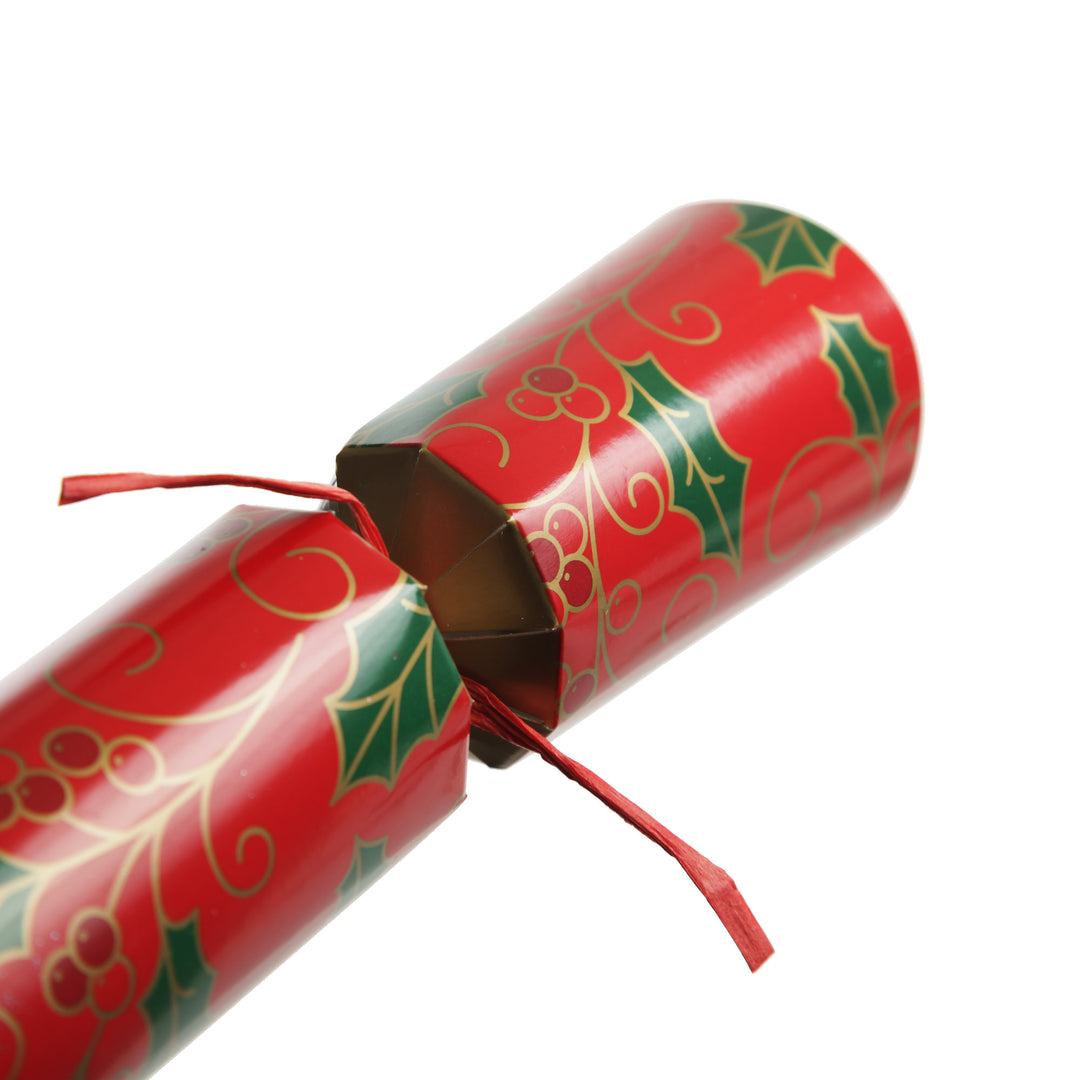Personalised Red Swirling Holly Bon Bon - Single