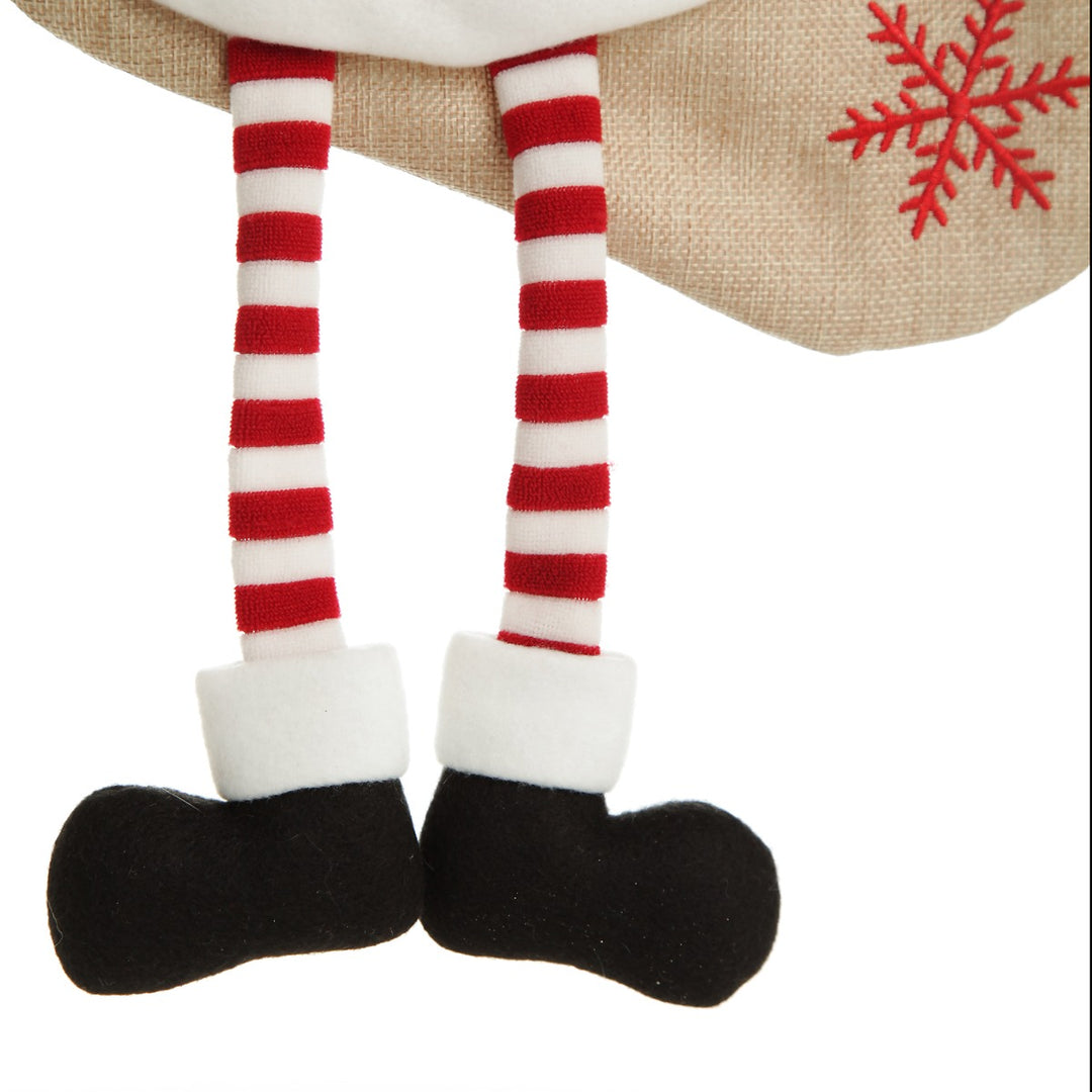 Personalised Reindeer Christmas Stocking with Dangly Legs - Dangly Legs Detail