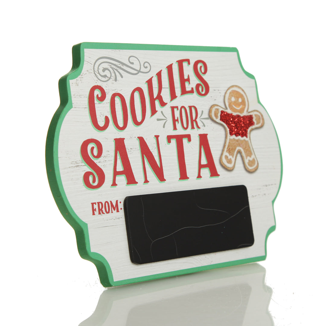 Personalised Retro Cookies for Santa Table Plaque