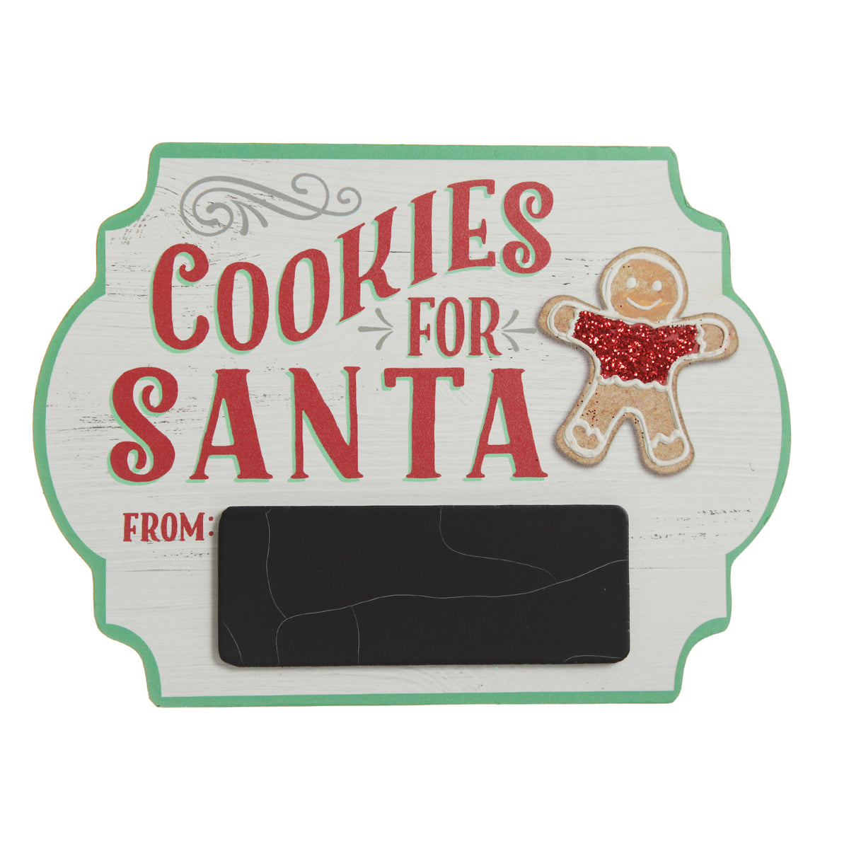 Personalised Retro Cookies for Santa Table Plaque