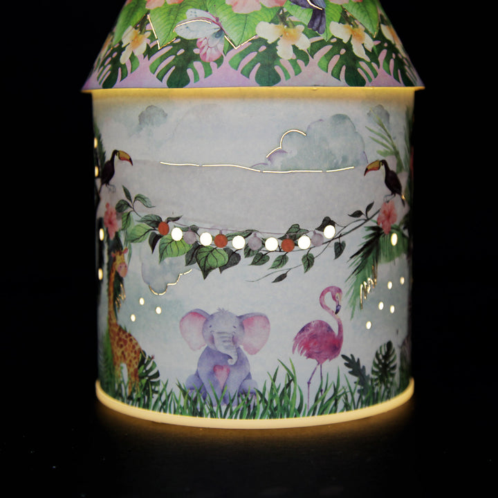 Personalised Safari Kingdom House Night Light