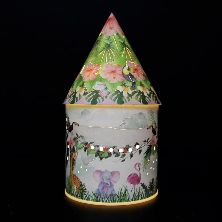 Personalised Safari Kingdom House Night Light