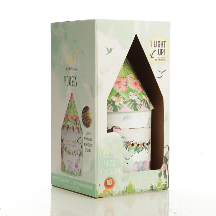 Personalised Safari Kingdom House Night Light