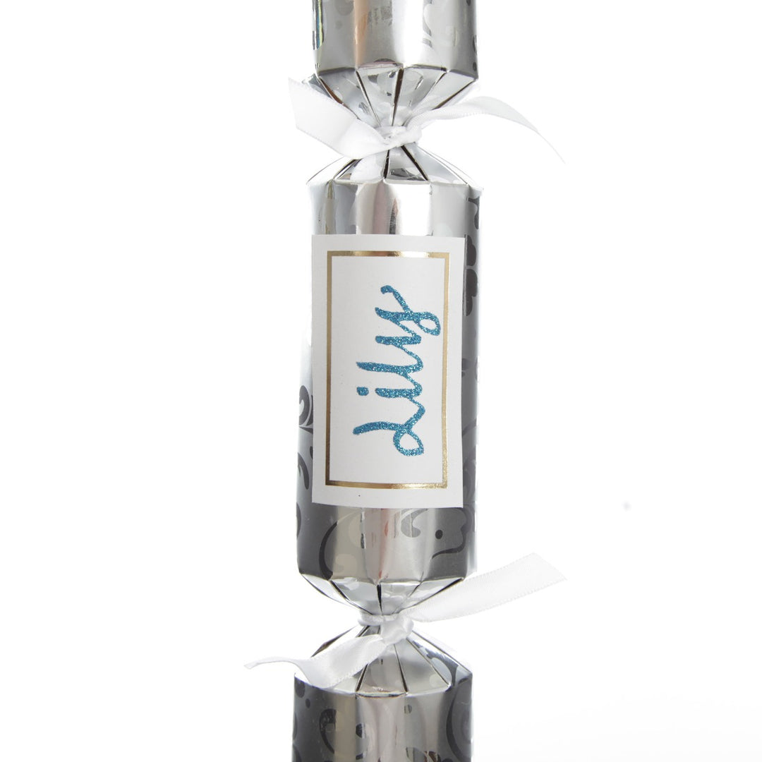 Personalised Silver Swirl Bon Bon - Single