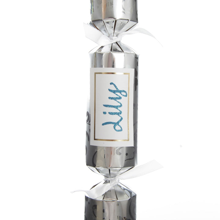 Personalised Silver Swirl Bon Bon - Single
