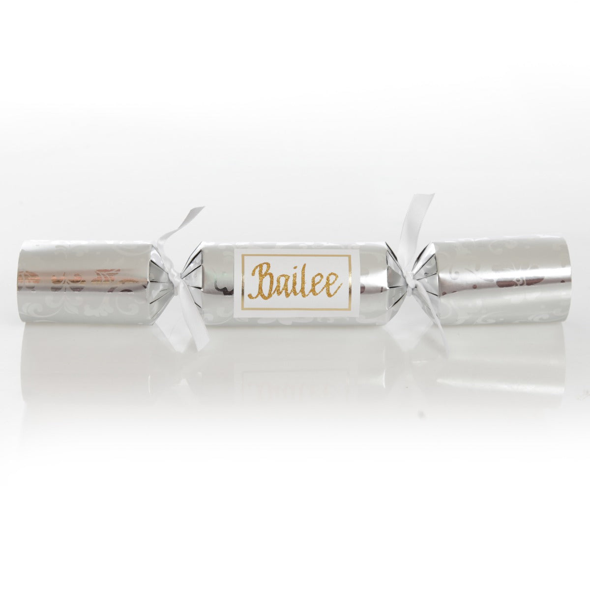 Personalised Silver Swirl Bon Bon - Single