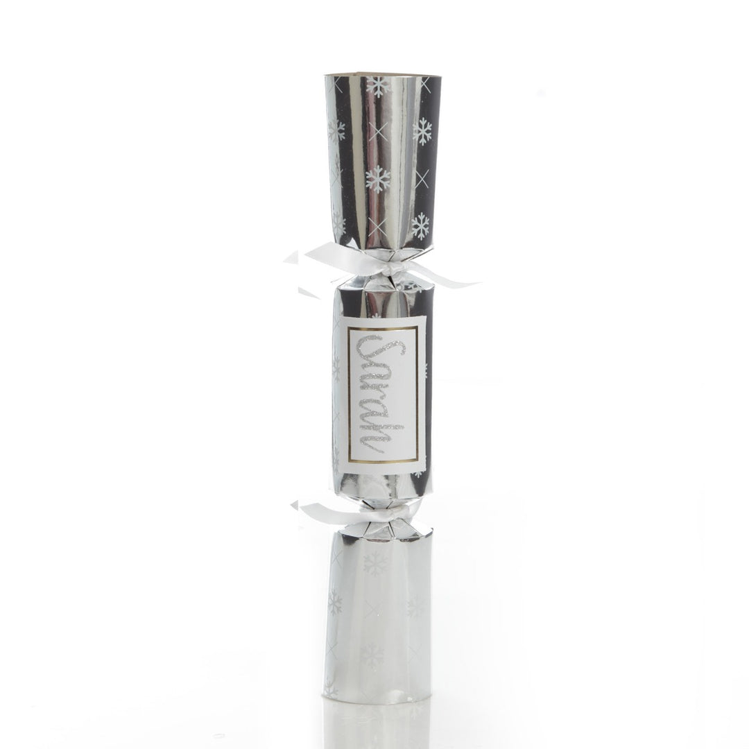 Personalised Silver with White Snowflake Bon Bon - Single
