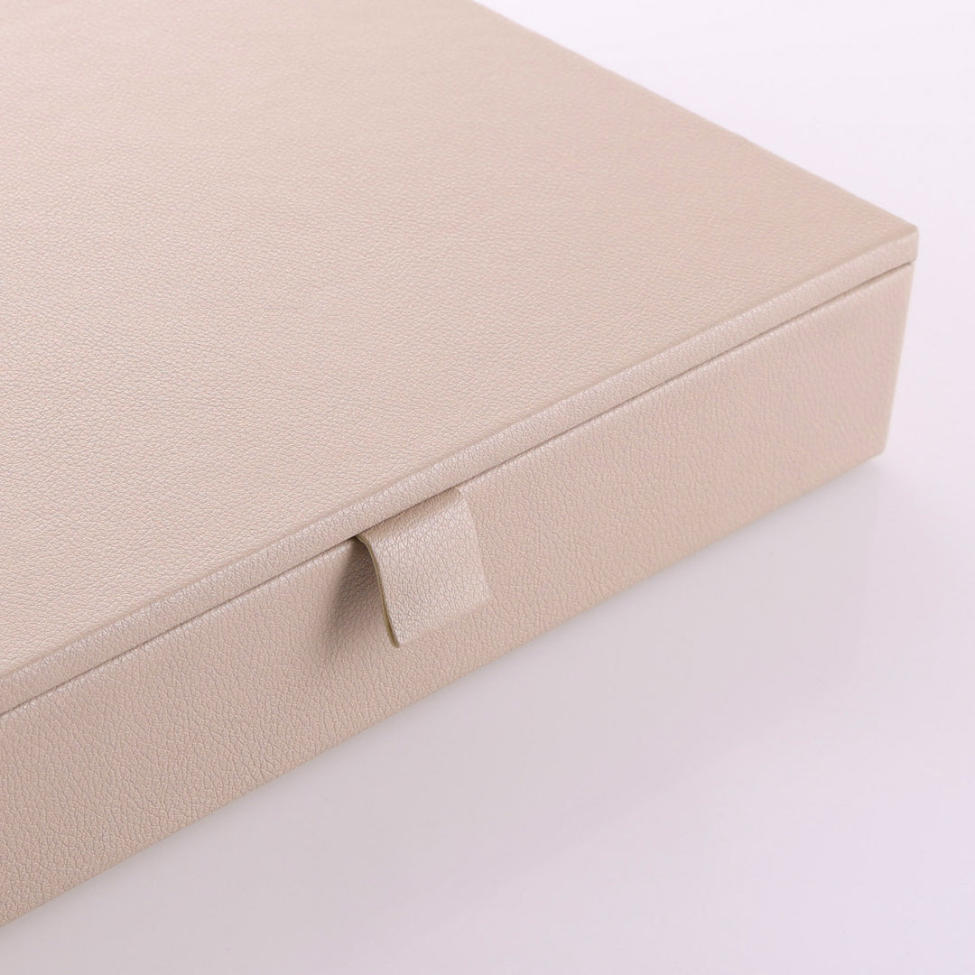 Personalised Small Taupe Jewellery Box