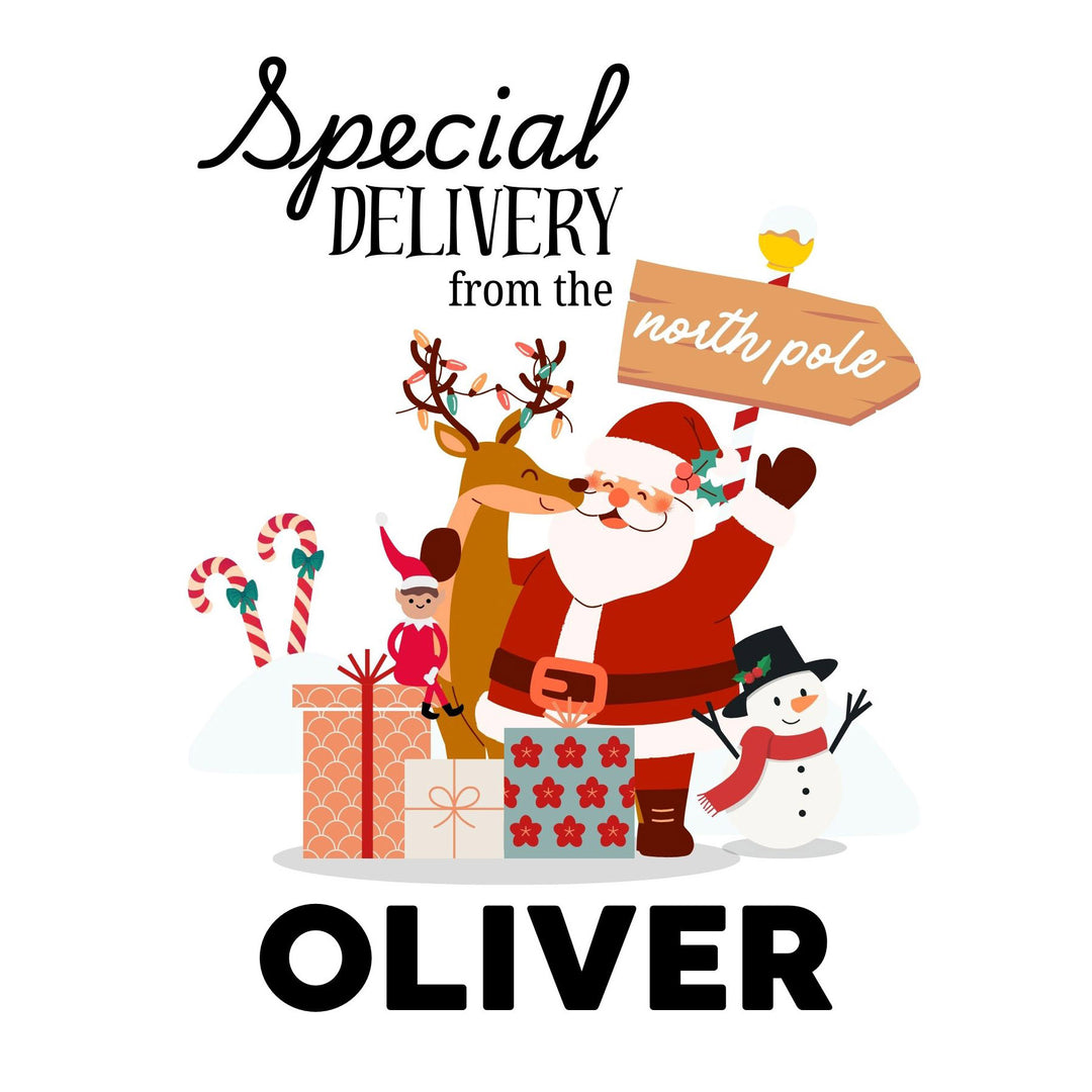 Personalised Special Delivery from the North Pole Santa Sack