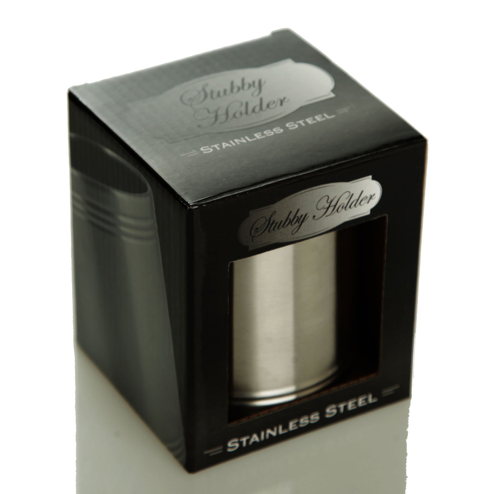 Personalised Bow Tie Stainless Steel Stubby Cooler