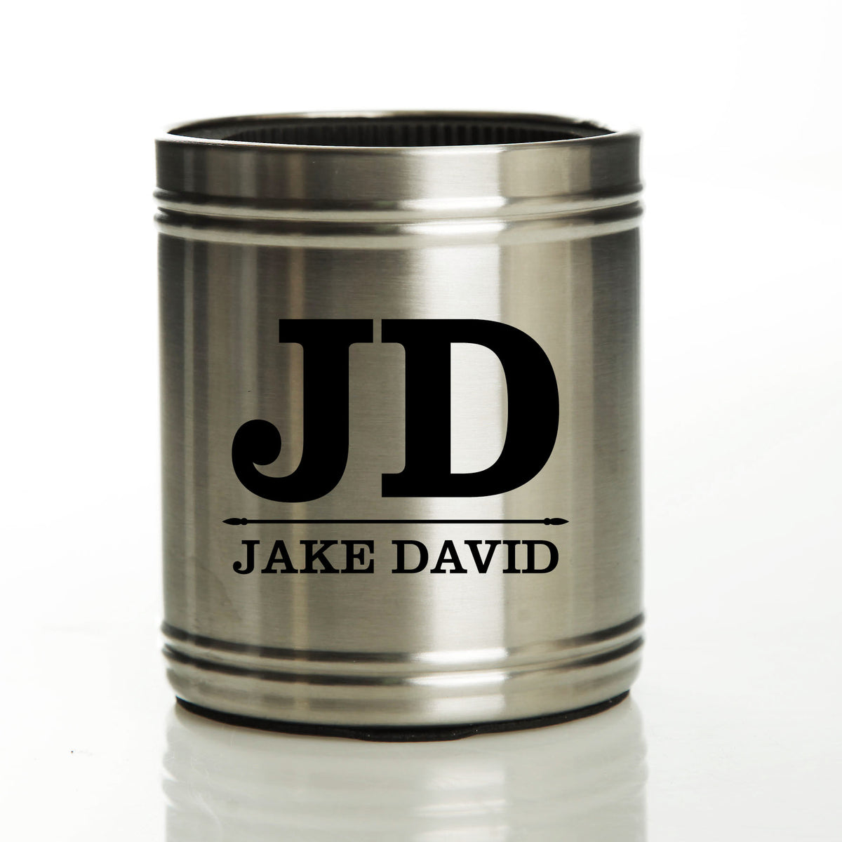 Personalised Initials Stainless Steel Stubby Cooler